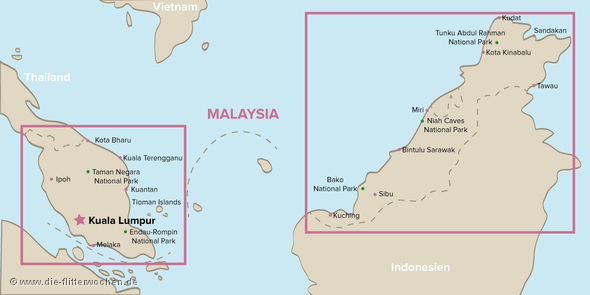 Malaysia Karte Bilder und Fotos - die-flitterwochen.de